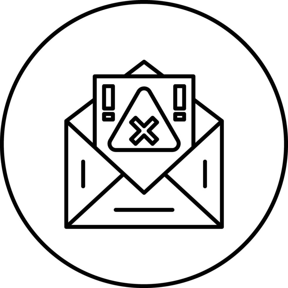 Email warnen Vektor Symbol