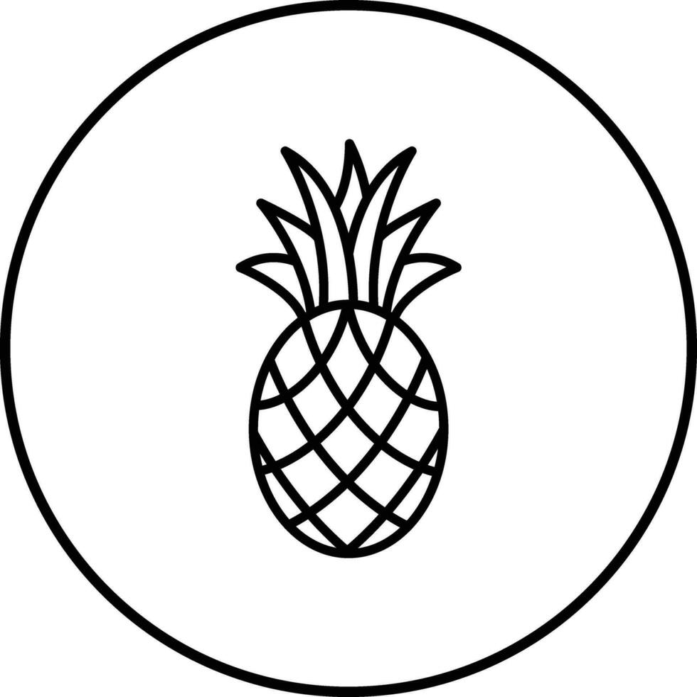 Ananas-Vektor-Symbol vektor