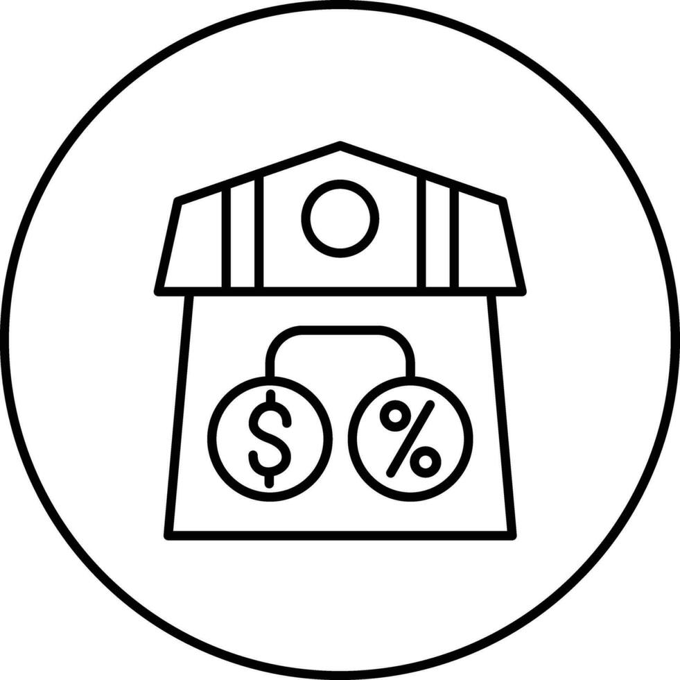 Haus Darlehen Vektor Symbol
