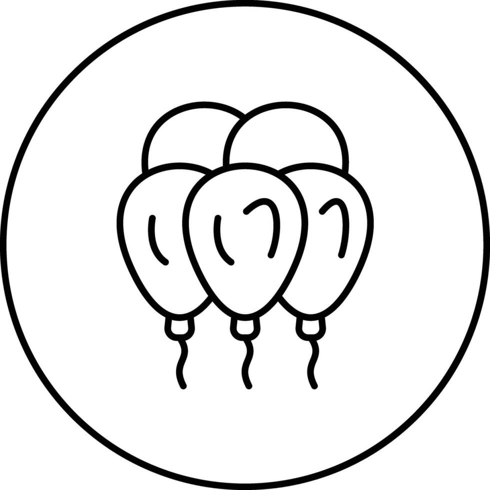 Ballons-Vektor-Symbol vektor