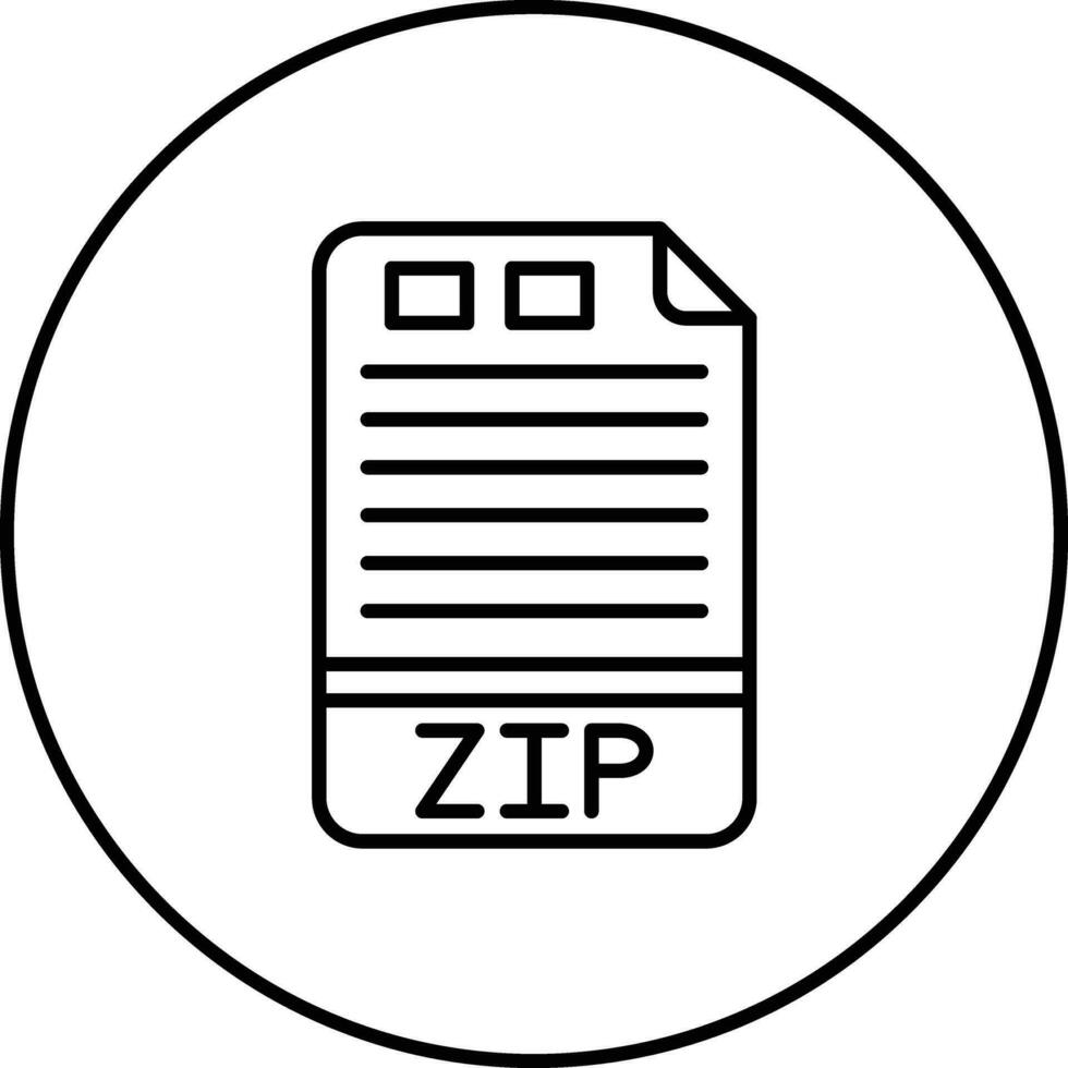 Zip-Vektor-Symbol vektor