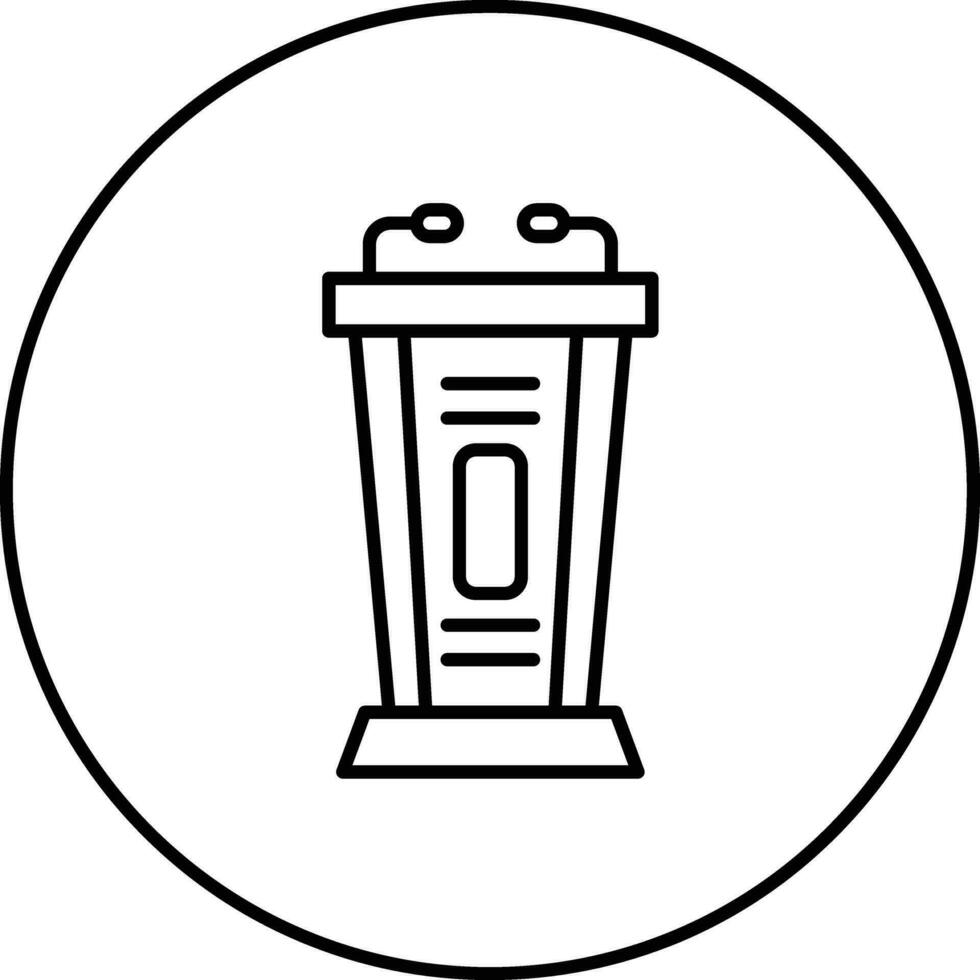 Podium-Vektor-Symbol vektor