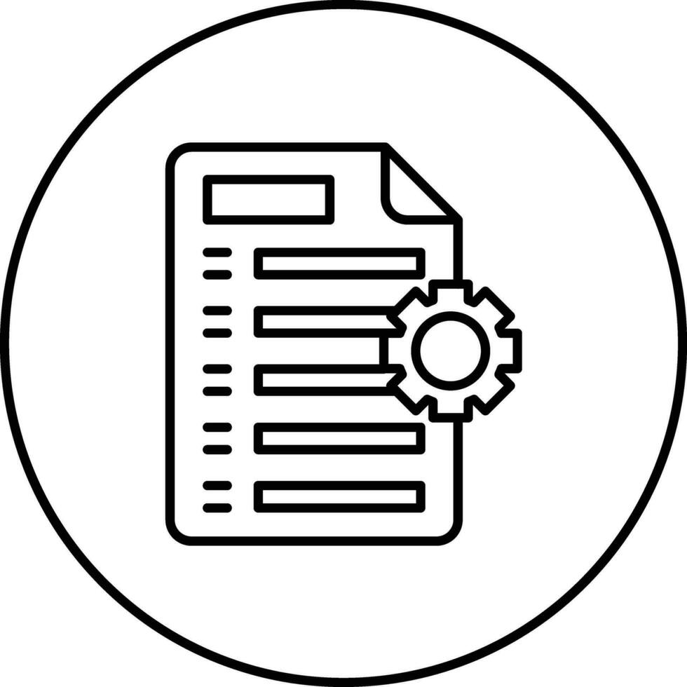 Unterlagen Verwaltung Vektor Symbol