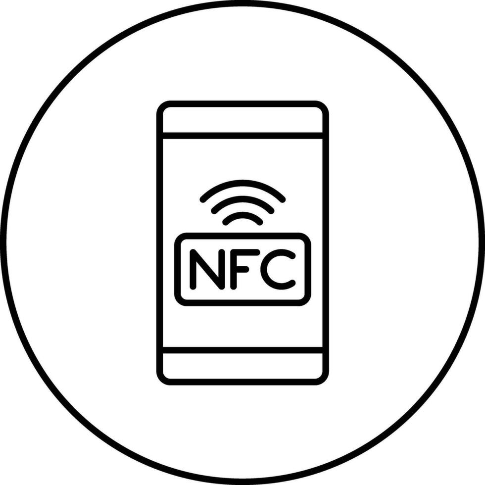 nfc vektor ikon