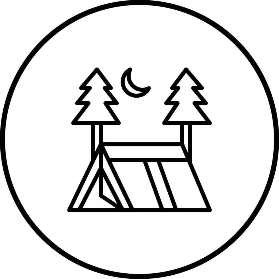 camping vektor ikon