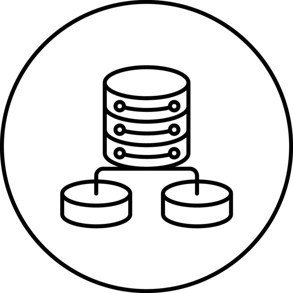semi strukturerad data vektor ikon
