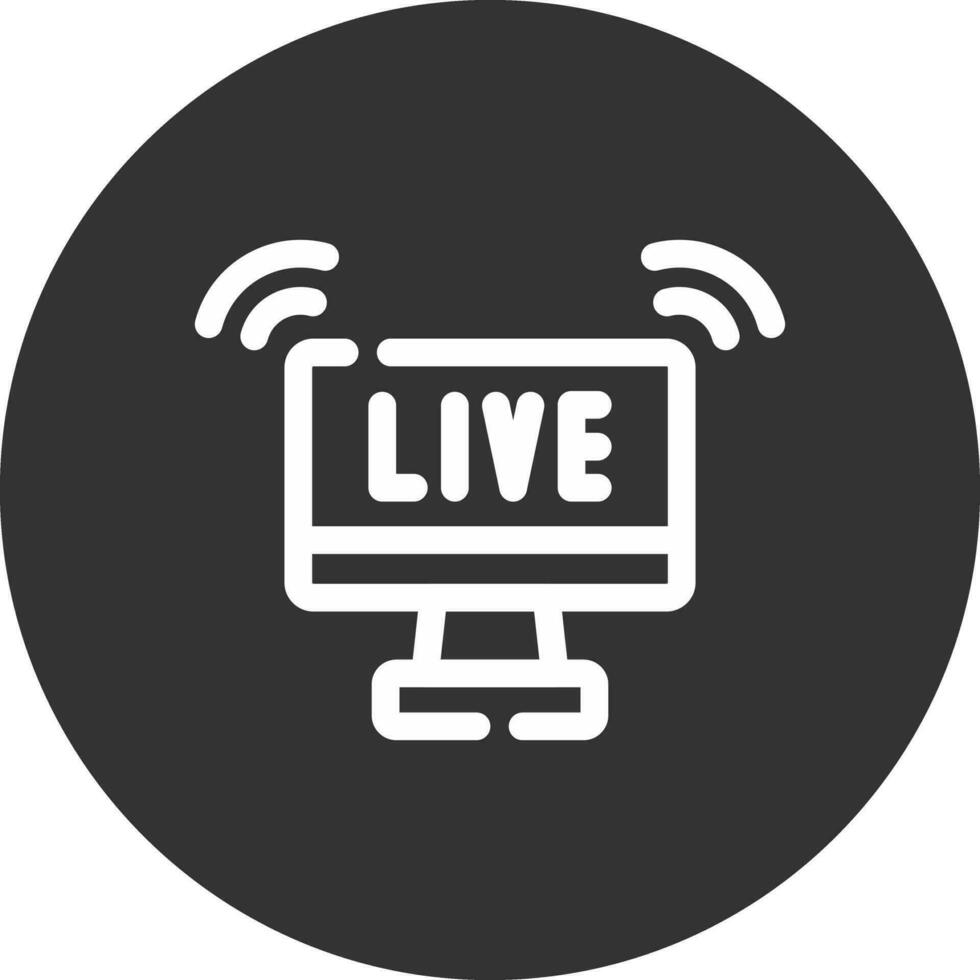 kreatives Icon-Design für Live-Streaming vektor