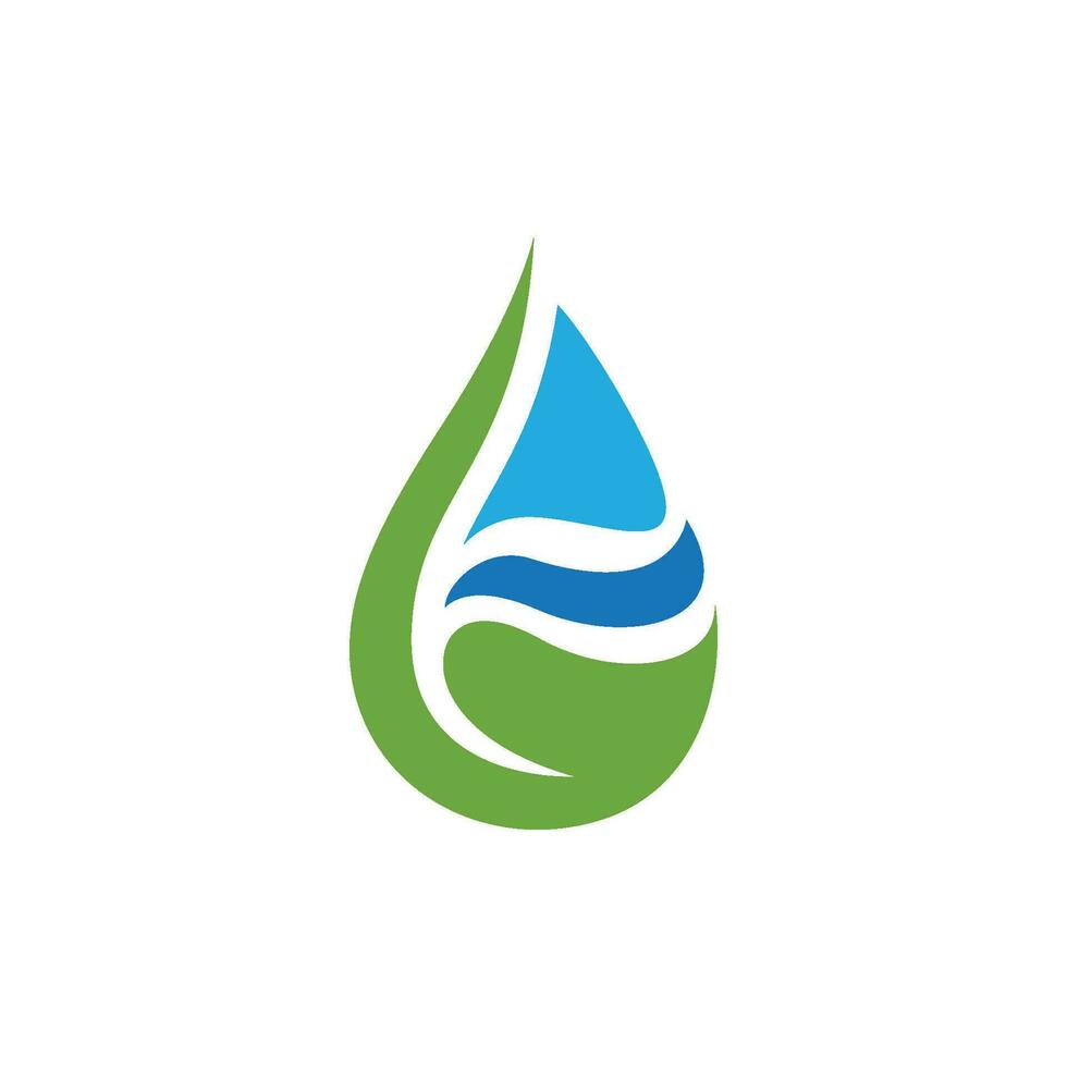 Wassertropfen-Logo-Vorlage vektor