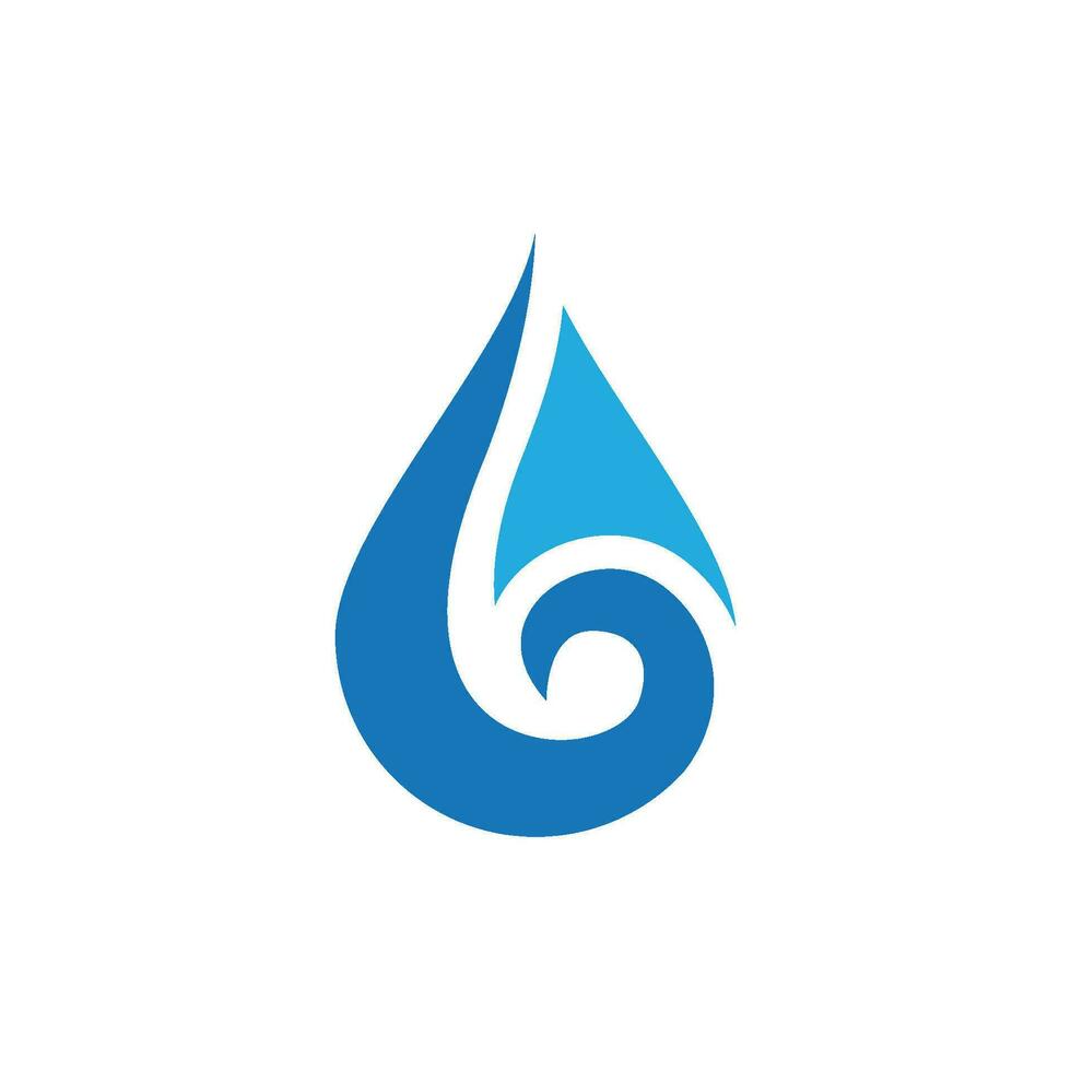 Wassertropfen-Logo-Vorlage vektor