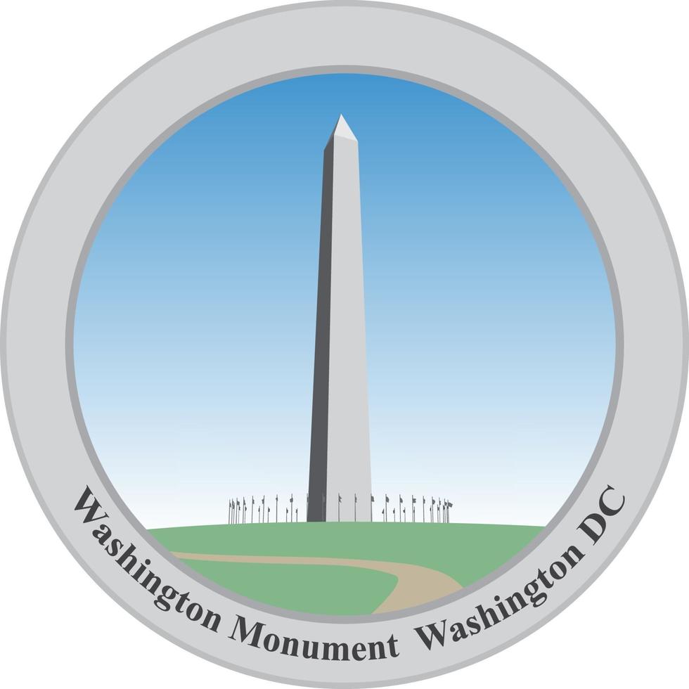 washington monument, washington dc. usa. vektor