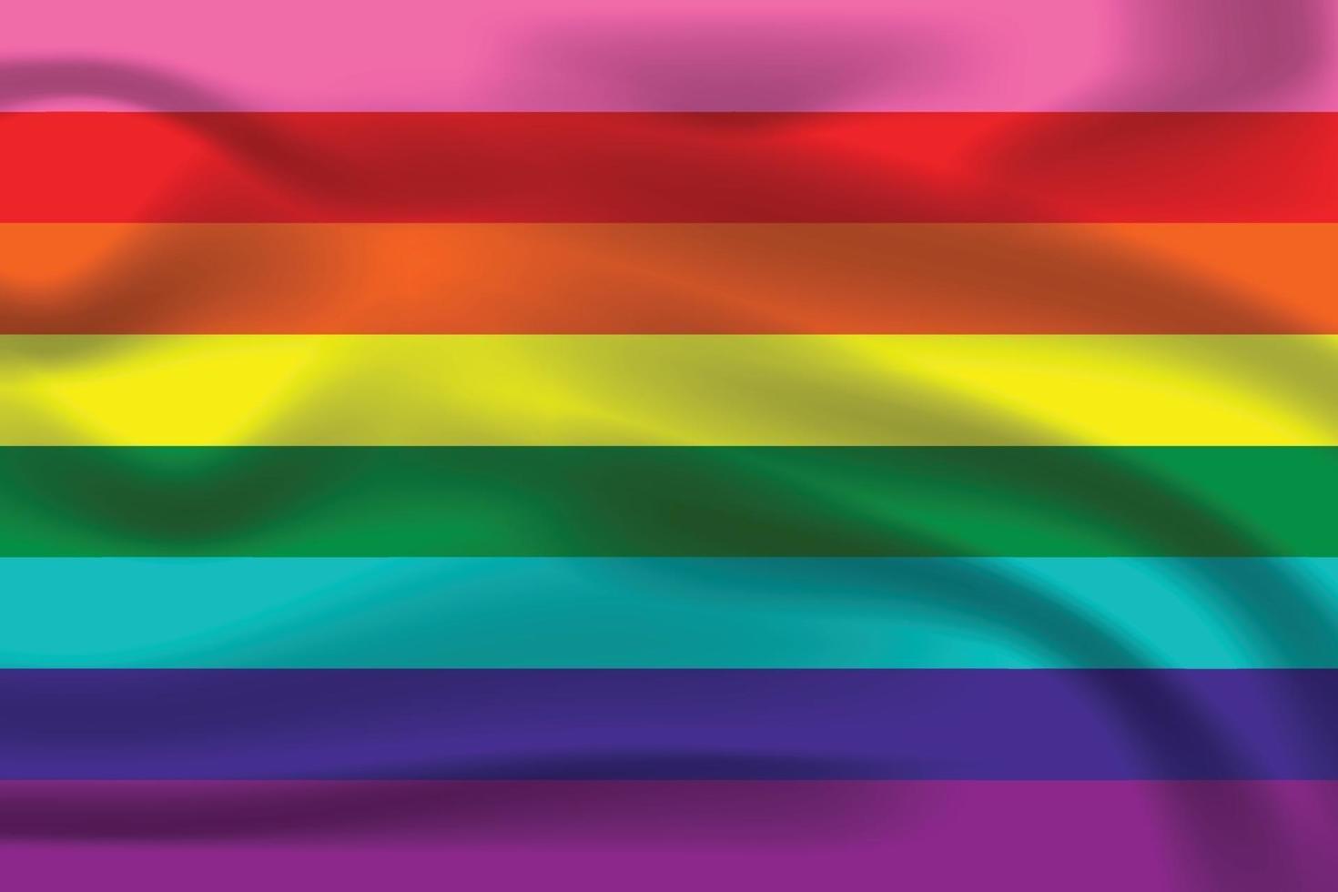 Regenbogen-Stolz-Flagge für lgbtq-freie Vektorillustration vektor