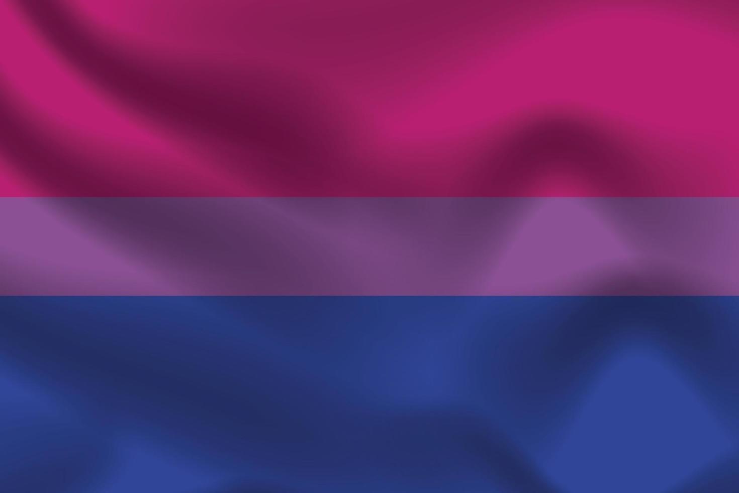 bisexuell pride flagga för lgbtq gratis vektor illustration