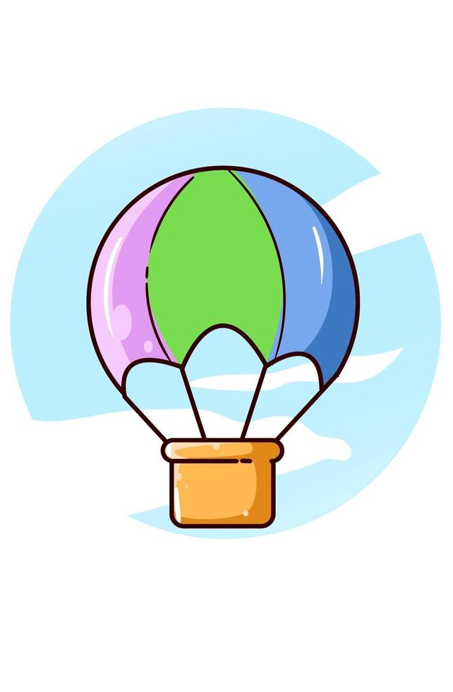 luftballong ikon vektor