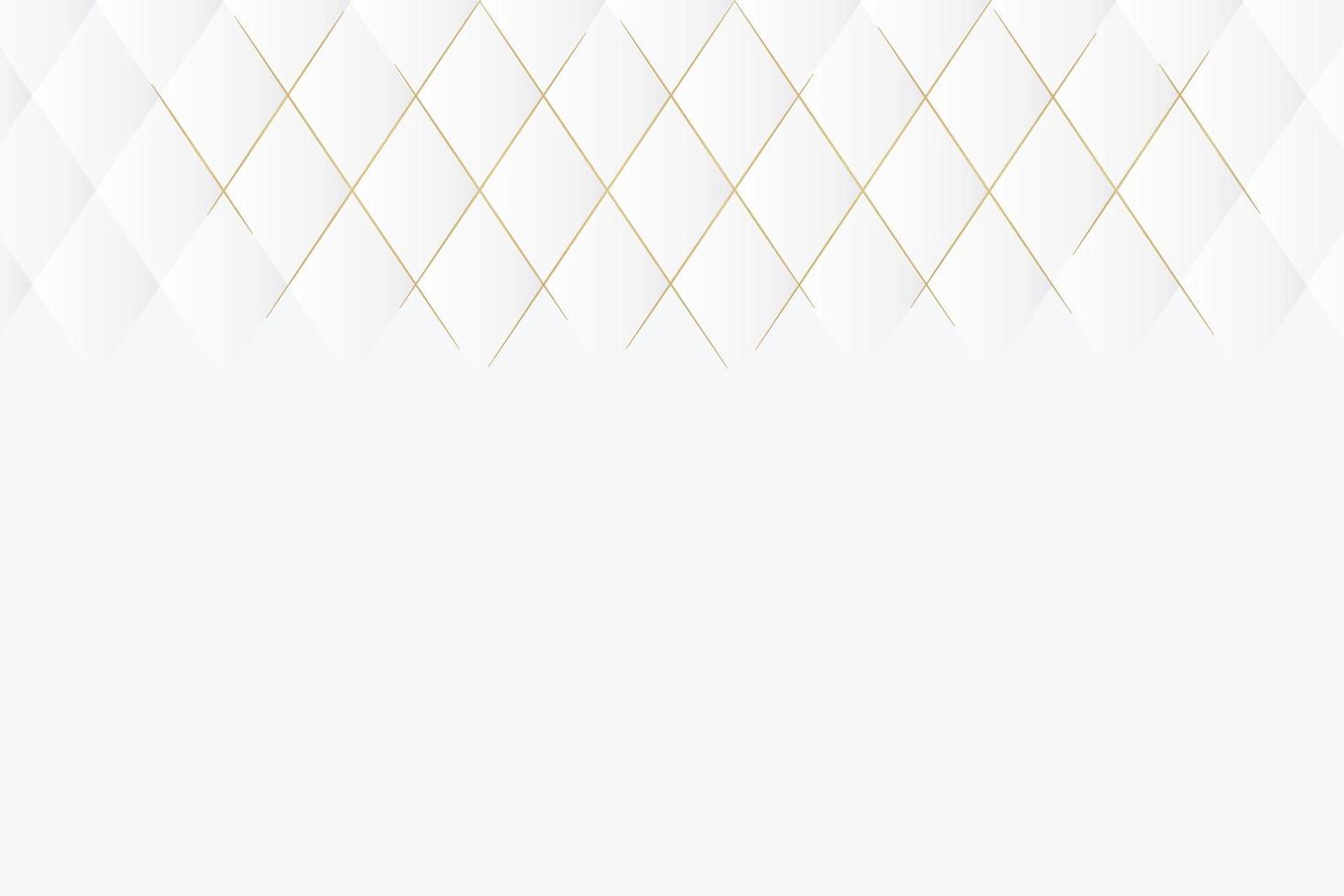 Weiß und Gold abstrakte Perspektive geometrische Textur Hintergrund. vektor