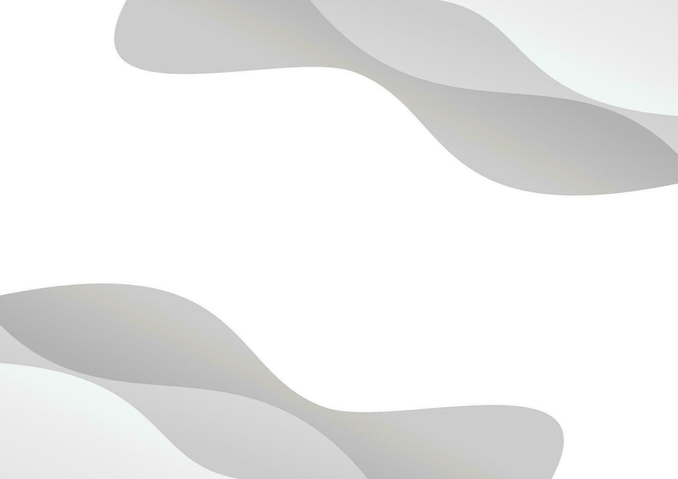 grau Welle Weiß Hintergrund modern abstrakt Stil vektor