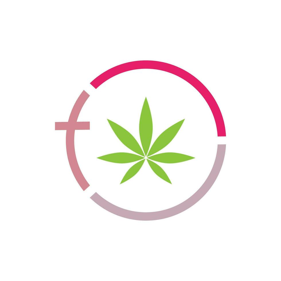 cannabis logotyp vektor och symbol