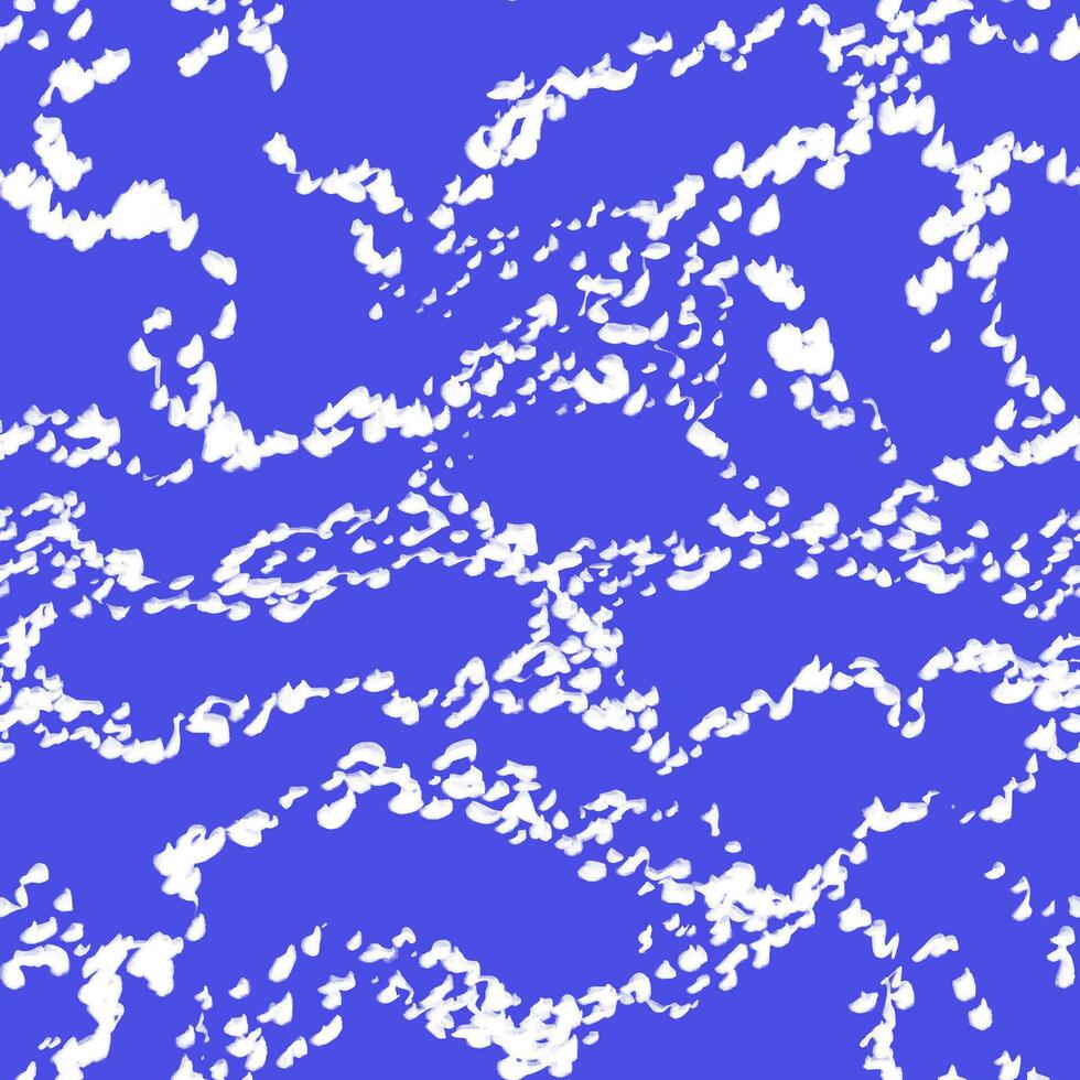 Hand gezeichnet nahtlos Muster. Wasser Wellen Textur gemalt mit Bleistift. Blau und Weiß abstrakt drucken vektor