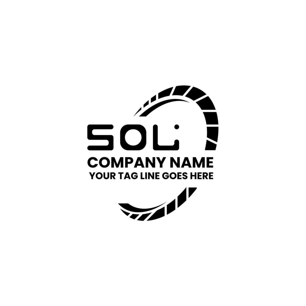 Sol Brief Logo Vektor Design, Sol einfach und modern Logo. Sol luxuriös Alphabet Design