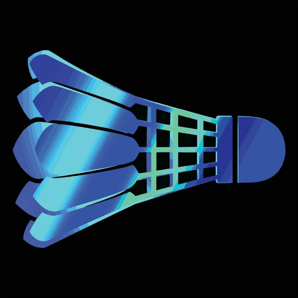 Badminton Federball Logo Vektor Illustration Kunstwerk