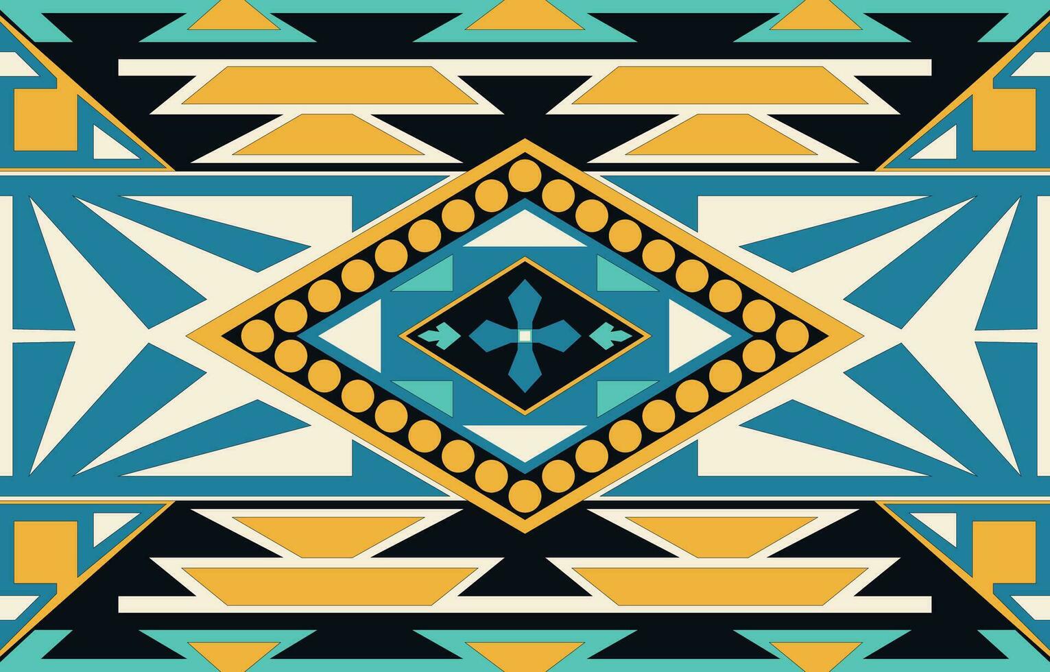 navajo Stammes- Vektor nahtlos Muster. einheimisch amerikanisch Ornament. ethnisch Süd Western Dekor Stil. Boho geometrisch Ornament. Vektor nahtlos Muster. Mexikaner Decke, Teppich. gewebte Teppich