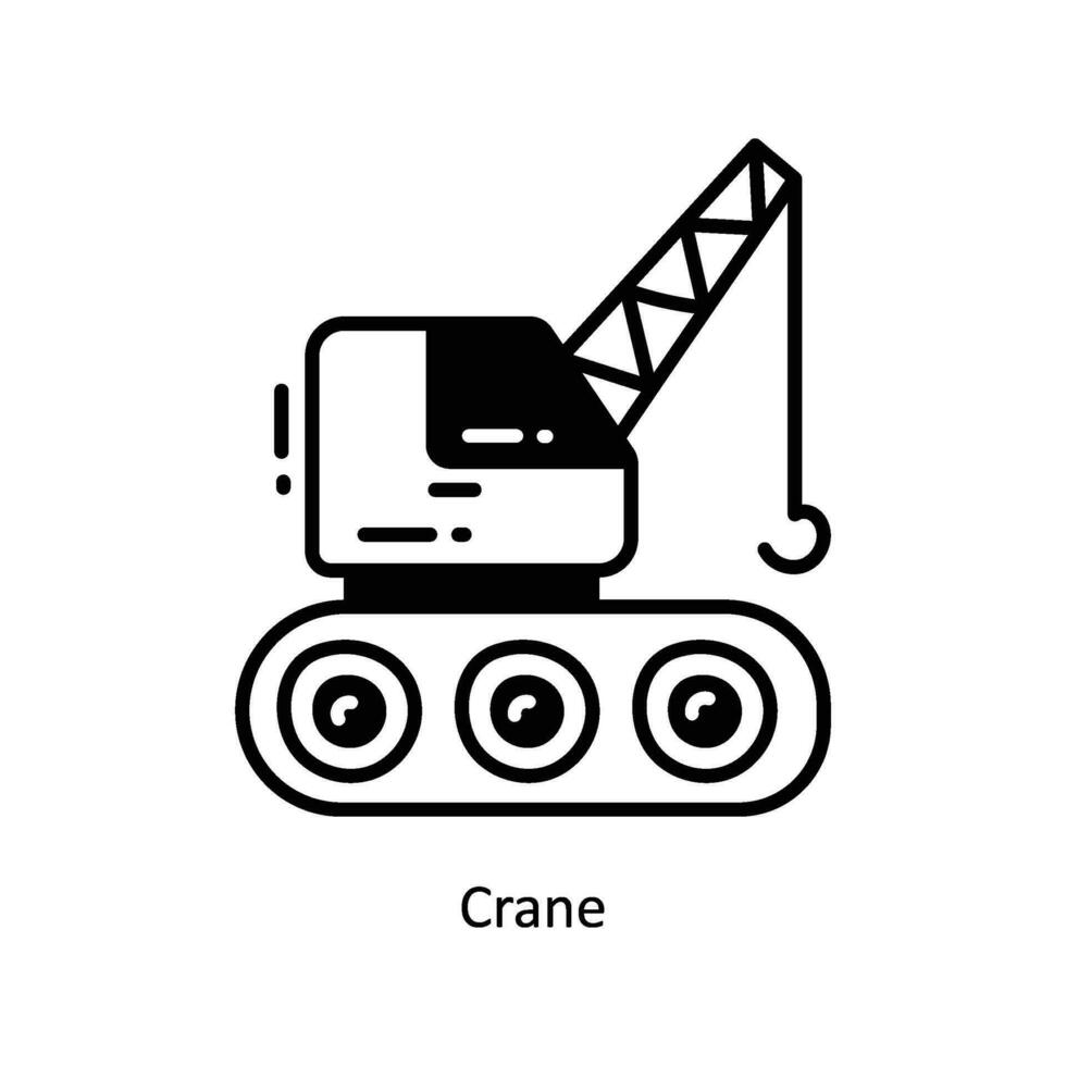 kran klotter ikon design illustration. logistik och leverans symbol på vit bakgrund eps 10 fil vektor