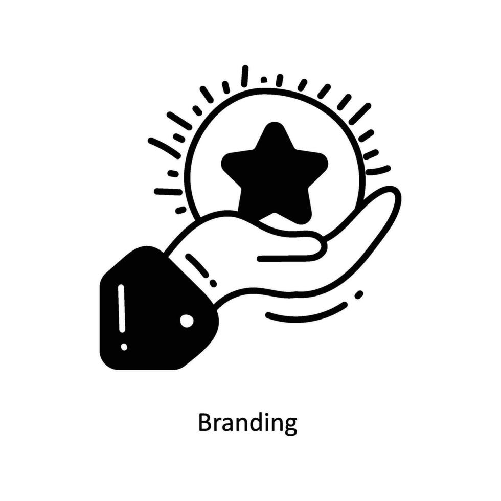 branding Gekritzel Symbol Design Illustration. Anfang Symbol auf Weiß Hintergrund eps 10 Datei vektor