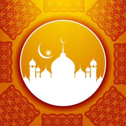 Abstrakter Eid Mubarak Hintergrund vektor