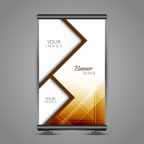 Modernes Roll Up Banner Stand Design vektor