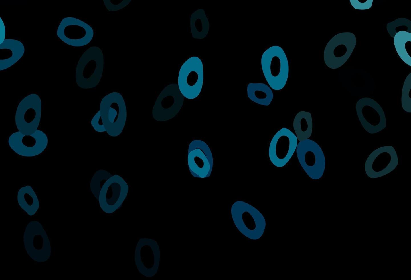 dunkelblaues Vektorlayout mit Kreisformen. vektor