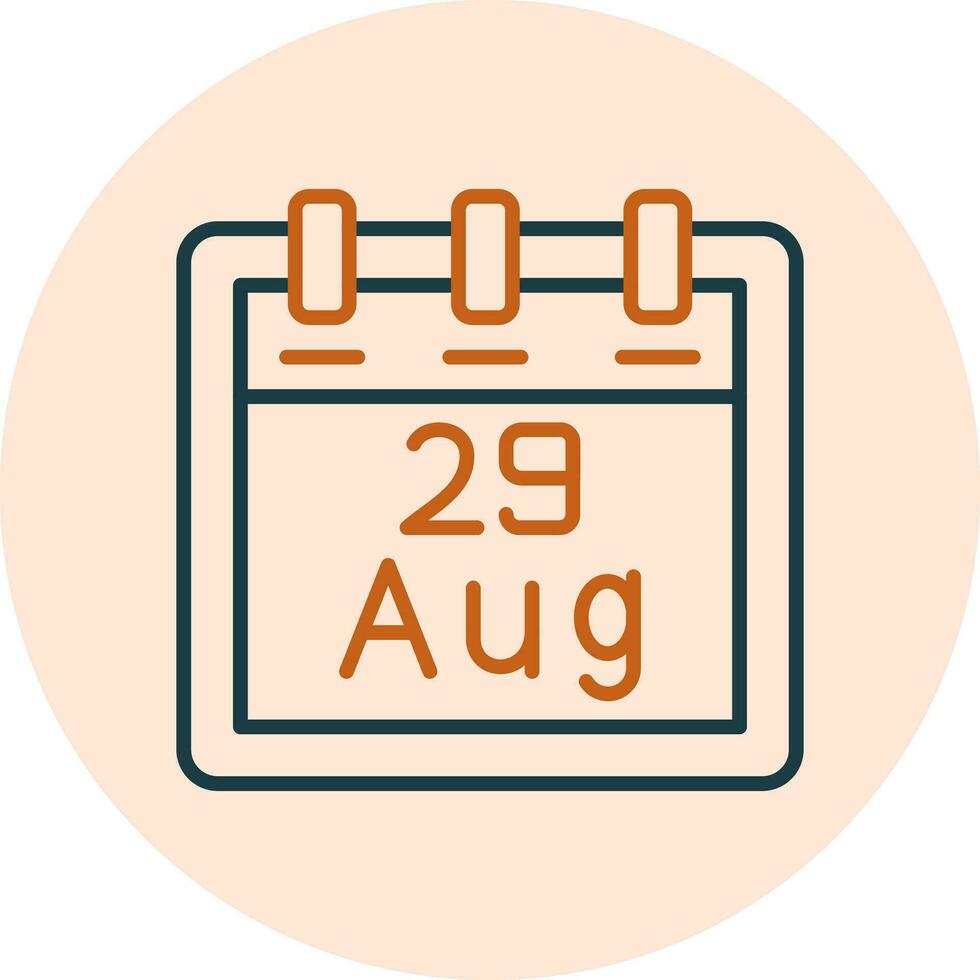 August 29 Vektor Symbol