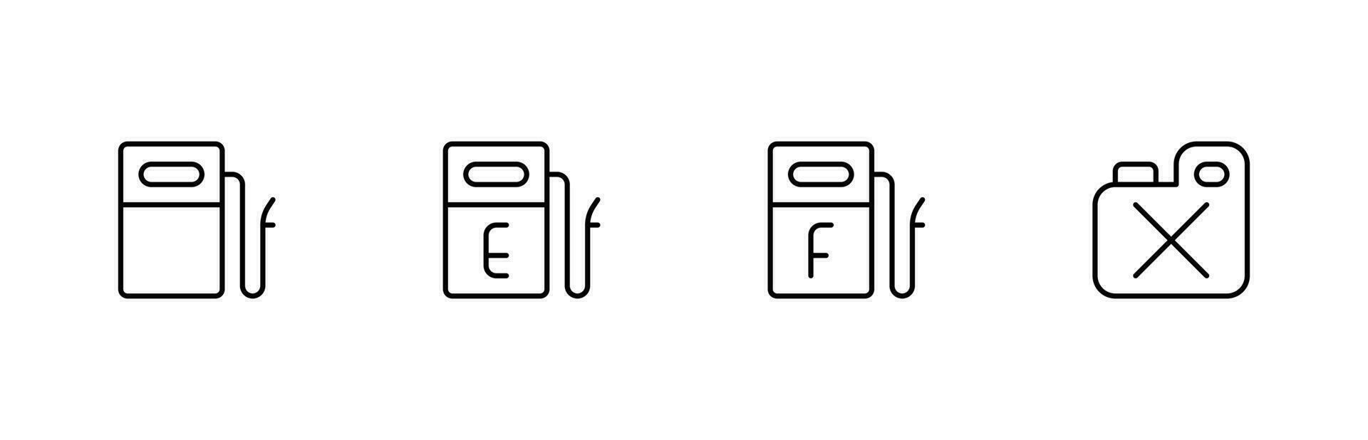 bränsle ikon, gas station, motor olja, transport, bensin bränsle. vektor illustration. linjär redigerbar stroke. linje, fast, platt linje, tunn stil och lämplig för webb sida, mobil app, ui, ux design.