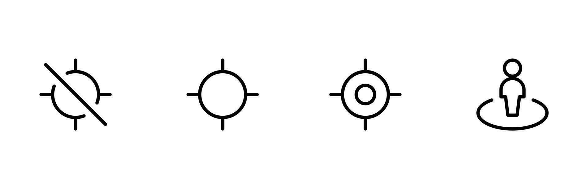 Ort Symbol. Karte Stift Platz Marker. linear editierbar Schlaganfall. Linie, solide, eben Linie, dünn Stil und geeignet zum Netz Buchseite, Handy, Mobiltelefon Anwendung, ui, ux Design. vektor