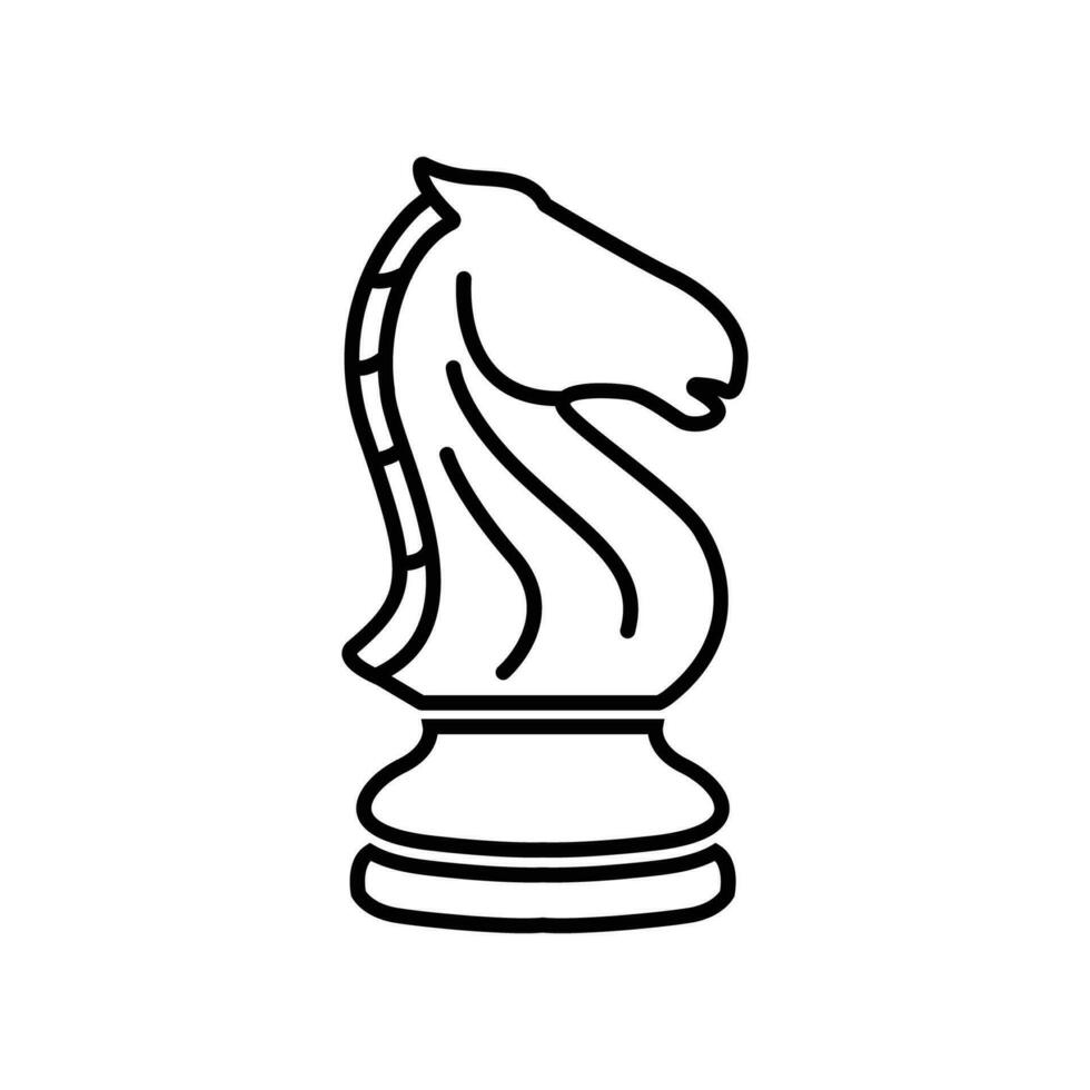 schack häst ikon logotyp element, schack häst företag logotyp mall, schack häst företag ikon vektor