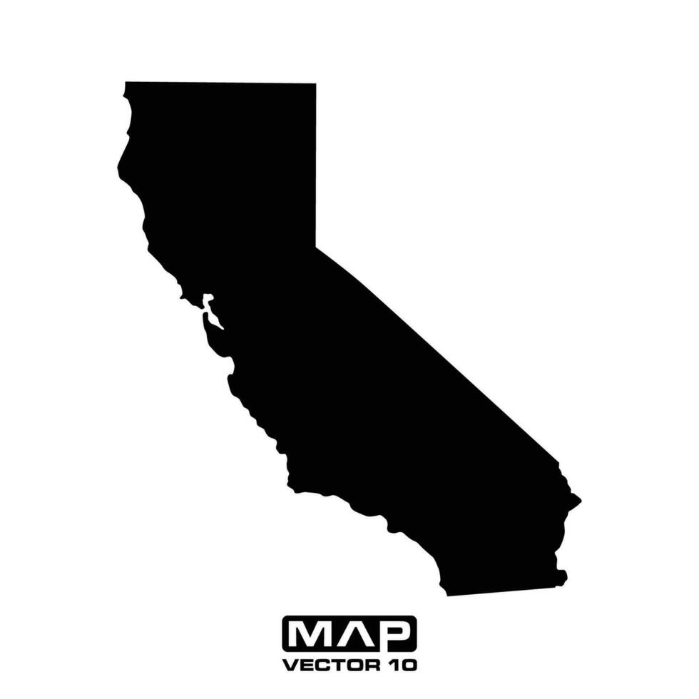 Kalifornien Karte Vektor Elemente, Kalifornien Karte Vektor Illustration, Kalifornien Karte Vektor Vorlage