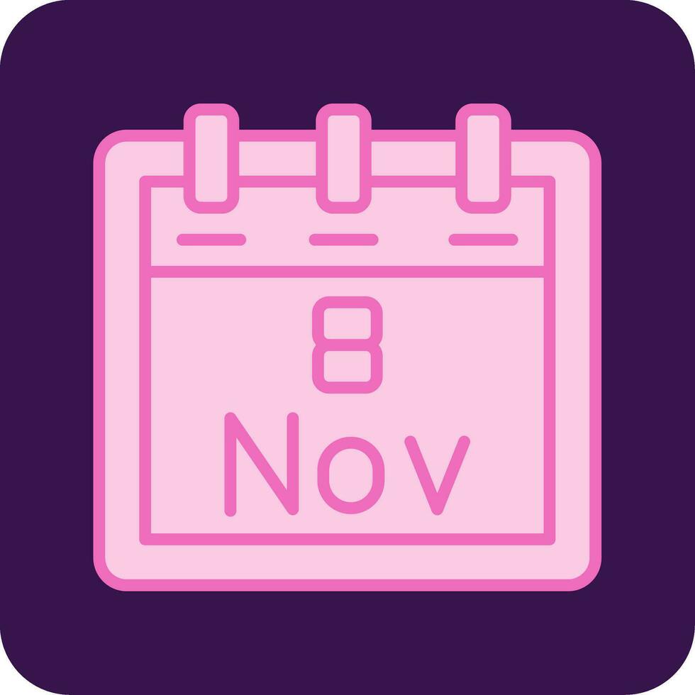 November 8 Vektor Symbol