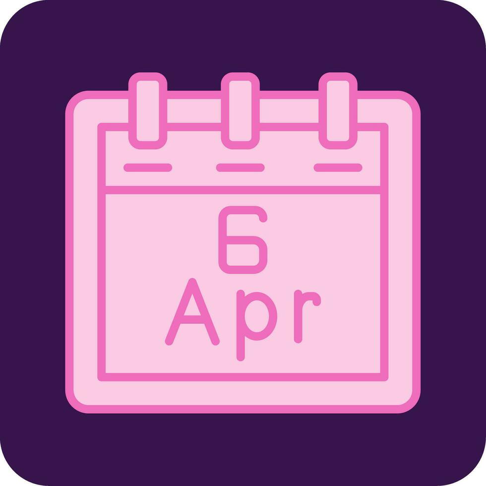 April 6 Vektor Symbol