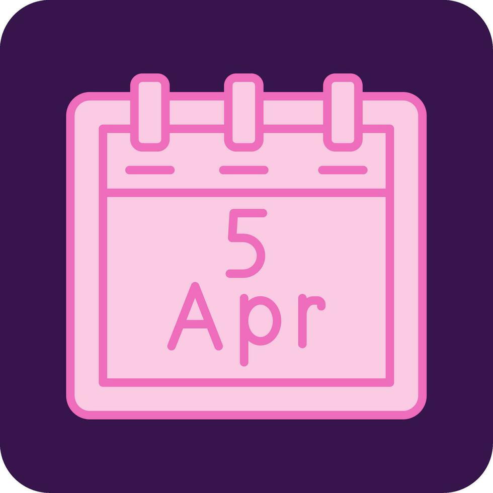 April 5 Vektor Symbol