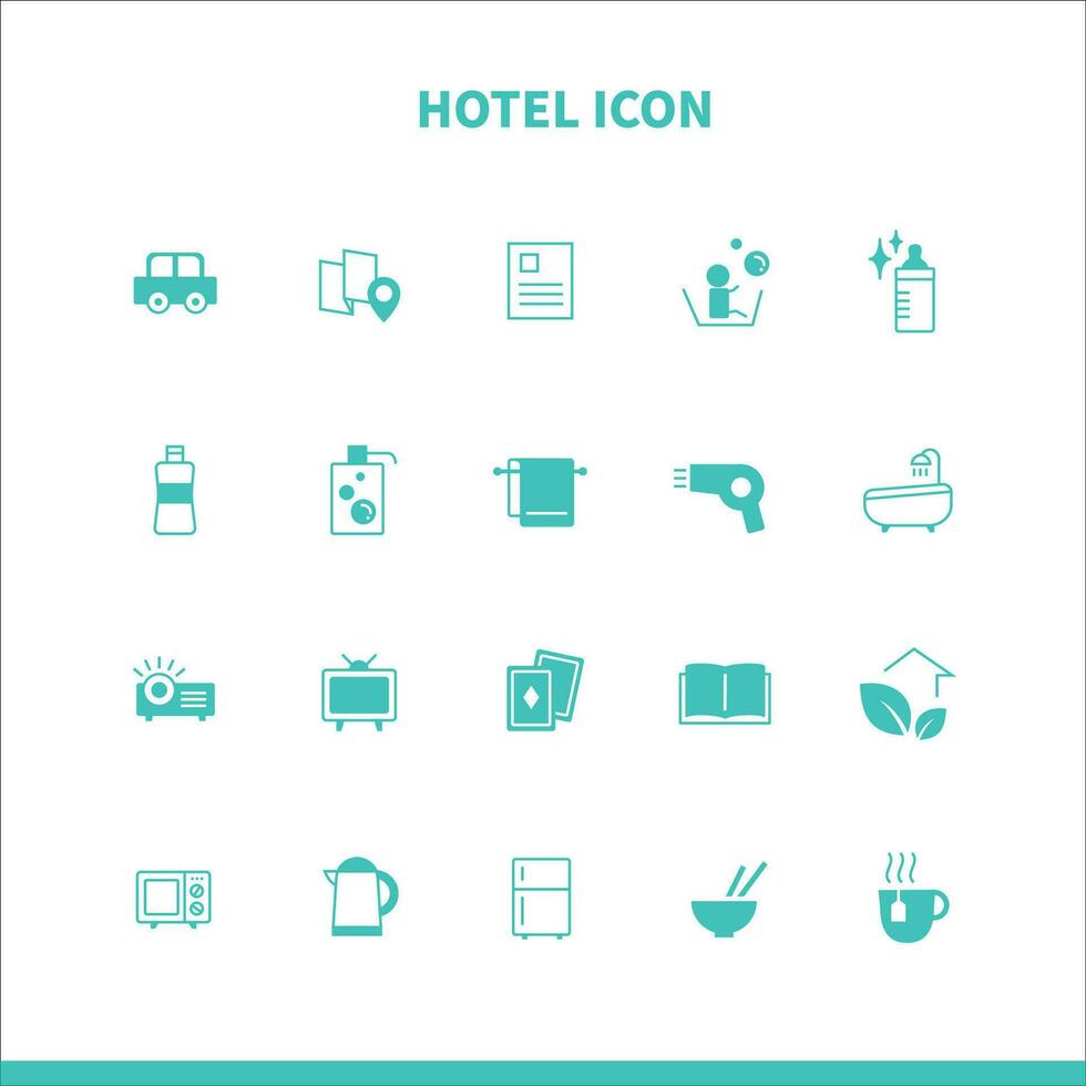 minimalistisch Symbol zum Gastfamilie oder Hotel Logo, Vektor Illustration