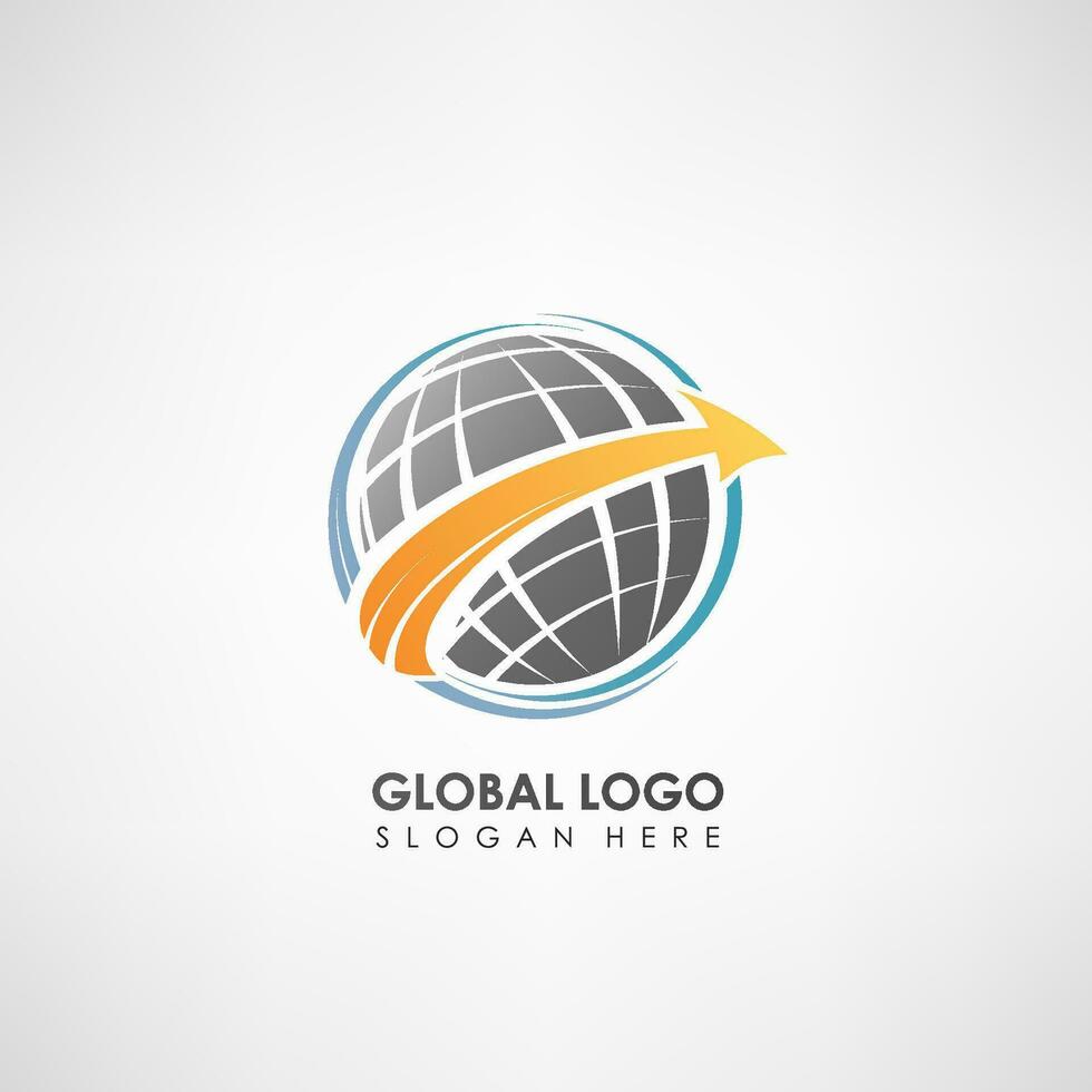 global begrepp logotyp mall. märka mall för företag symbol, vektor illustration