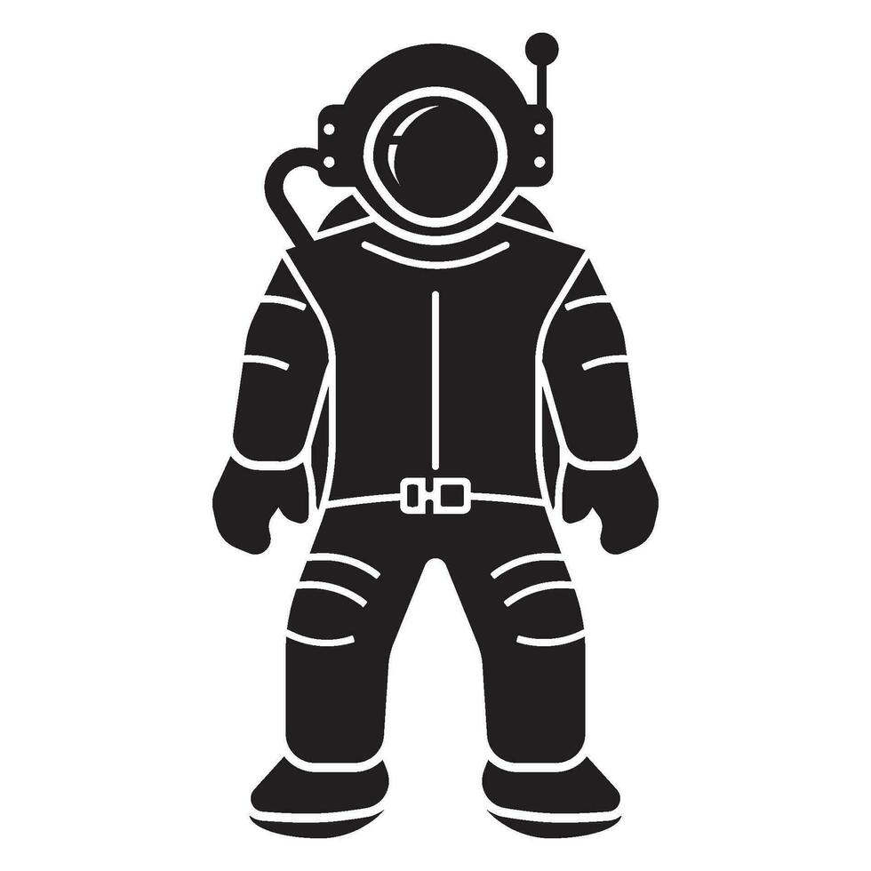 astronaut ikon logotyp vektor design mall illustration