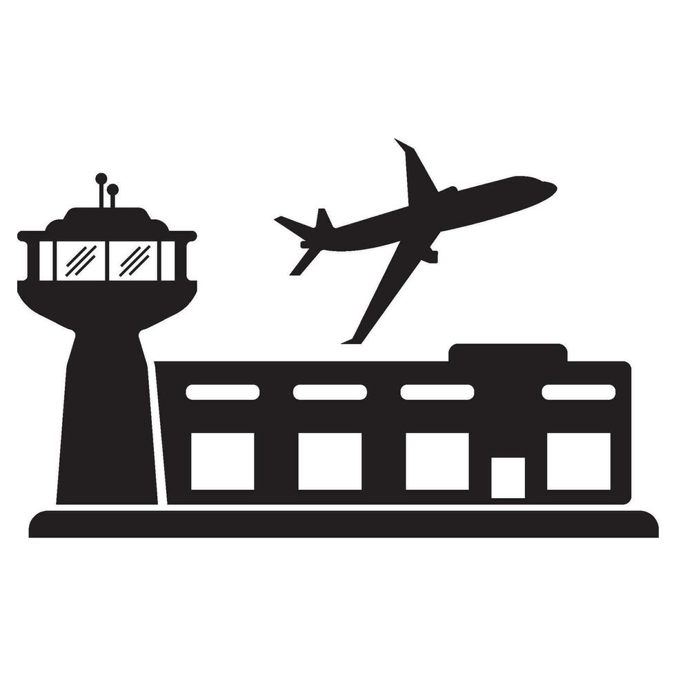 Flughafen Symbol Logo Vektor Design Vorlage Illustration