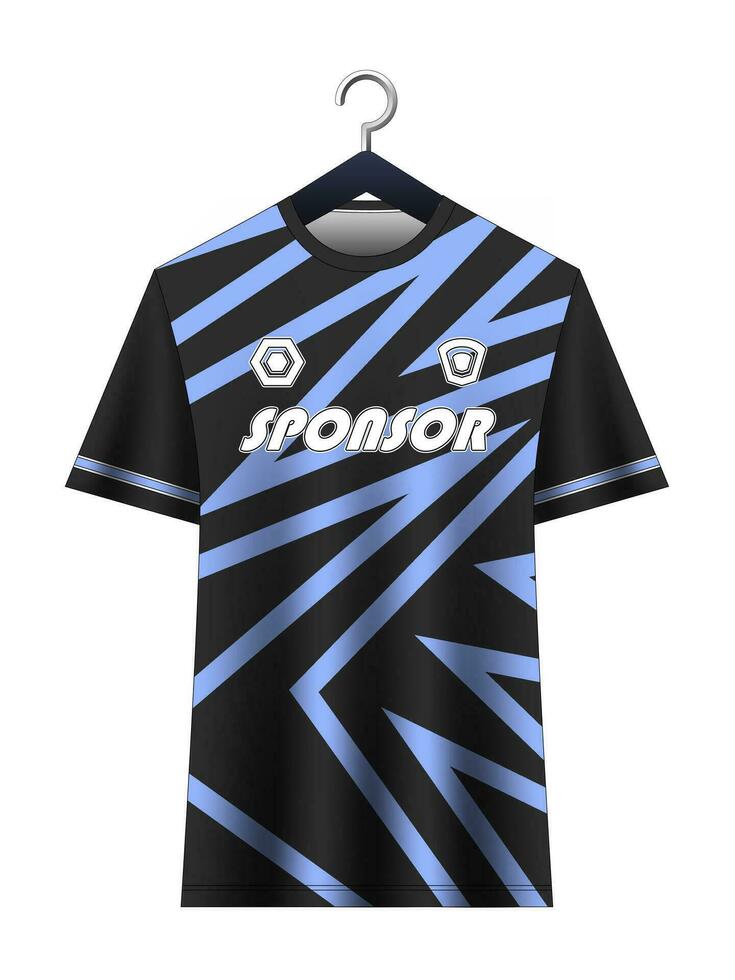 fotboll jersey attrapp för fotboll klubb. vektor sublimering sporter kläder design. enhetlig främre se mallar fotboll jersey. jersey design idéer.