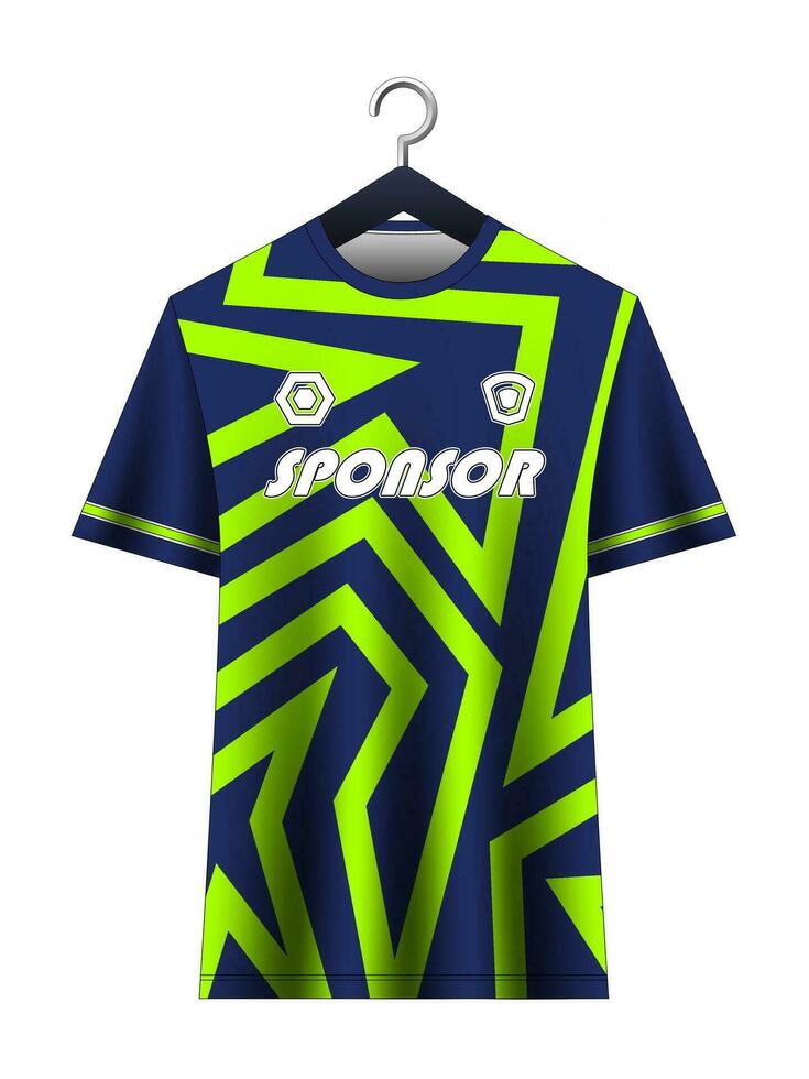 fotboll jersey attrapp för fotboll klubb. vektor sublimering sporter kläder design. enhetlig främre se mallar fotboll jersey. jersey design idéer.