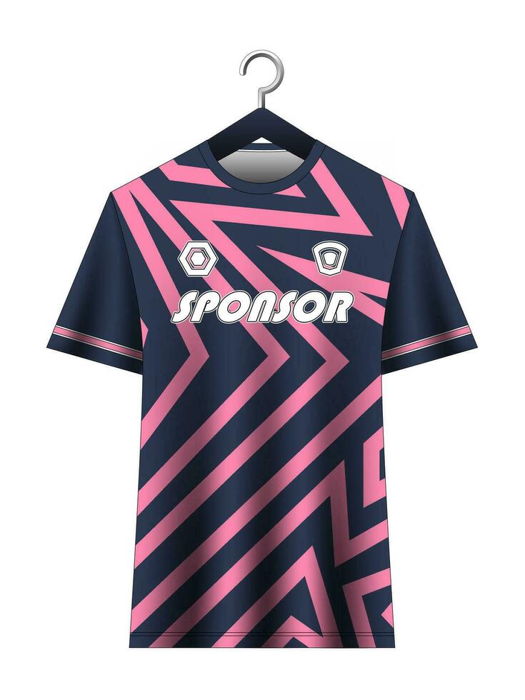 fotboll jersey attrapp för fotboll klubb. vektor sublimering sporter kläder design. enhetlig främre se mallar fotboll jersey. jersey design idéer.