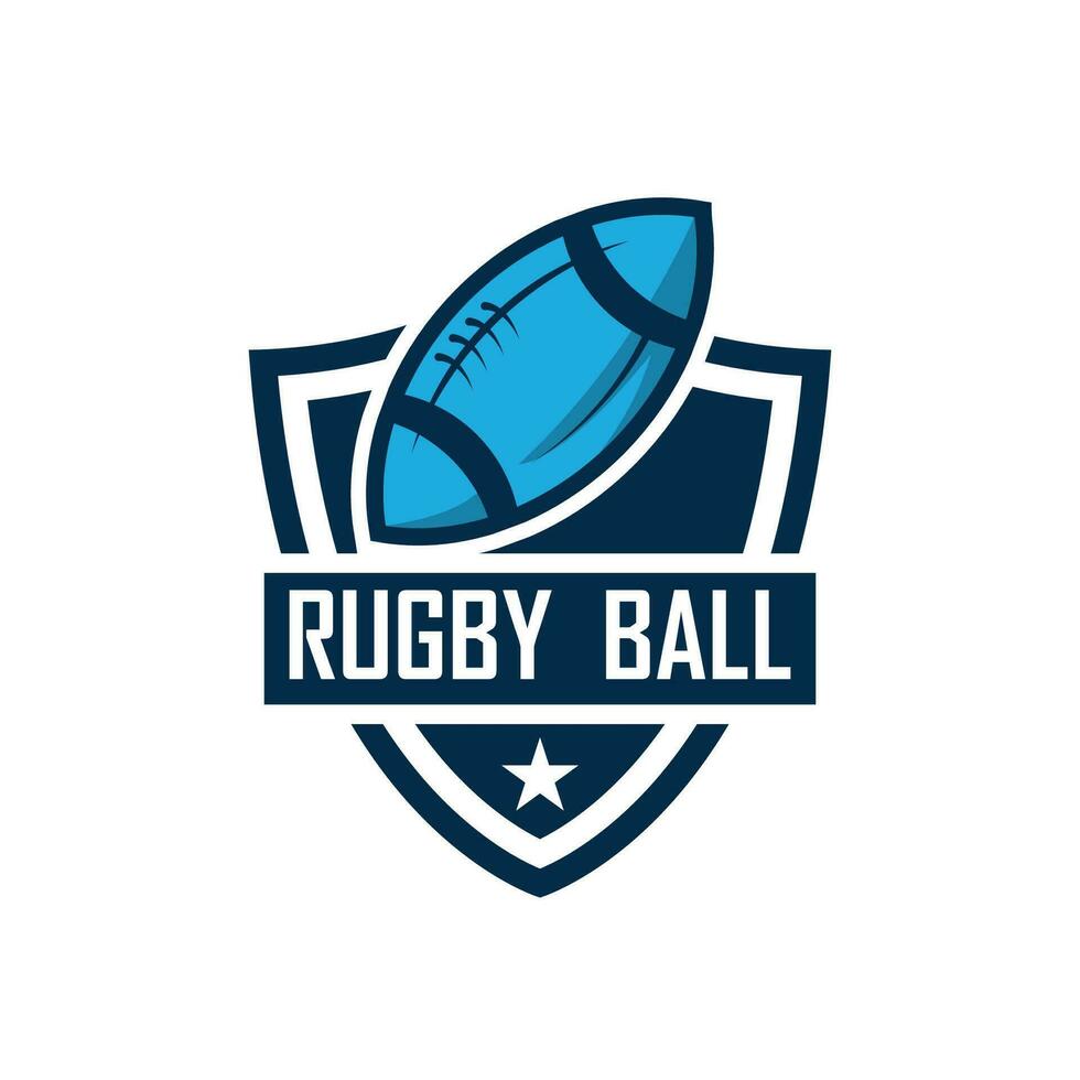 rugby logotyp vektor ikon illustration design