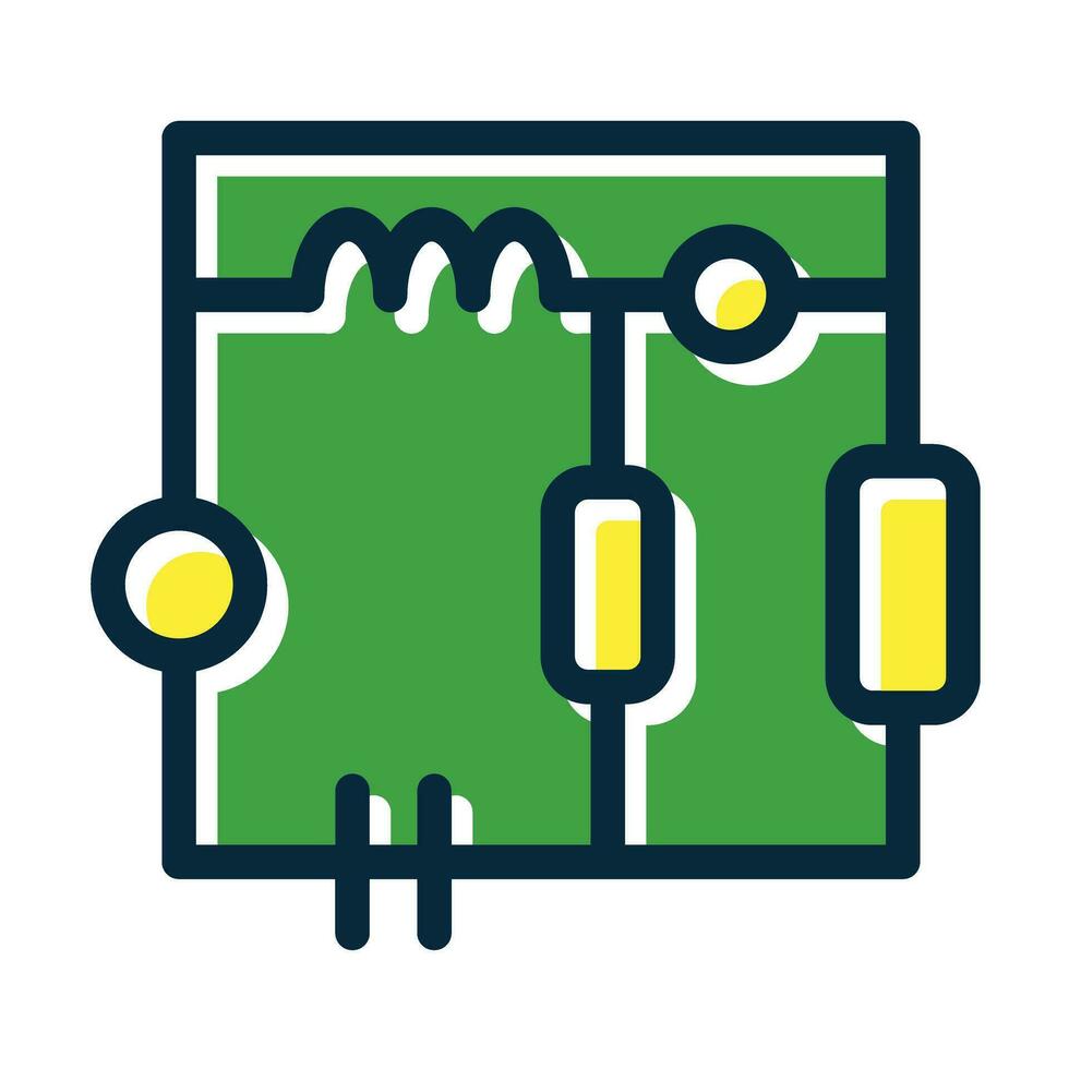 elektronisch Schaltkreis Vektor dick Linie gefüllt dunkel Farben Symbole zum persönlich und kommerziell verwenden.