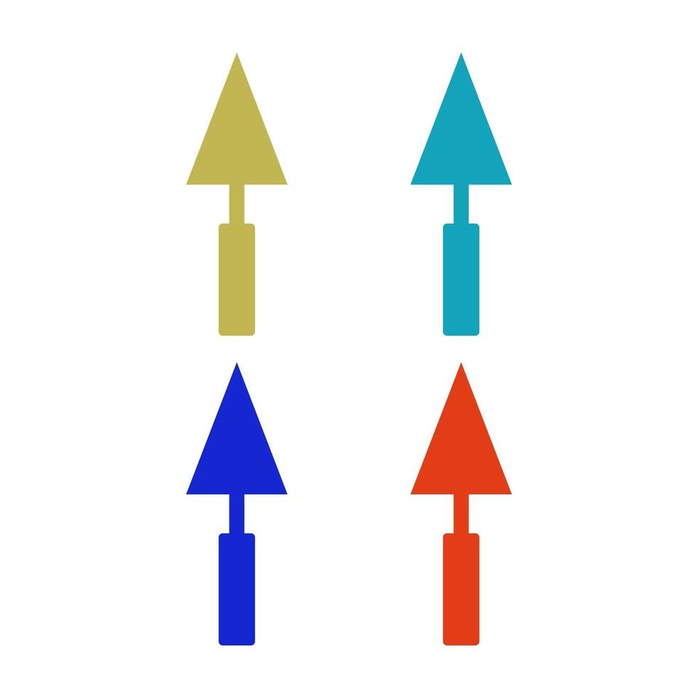 Kelle auf weißem Hintergrund dargestellt vektor