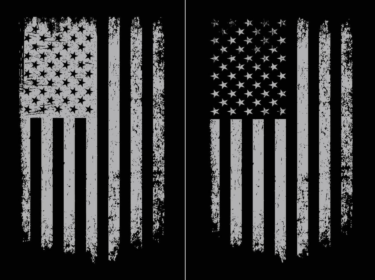 USA bedrövad flagga design vektor