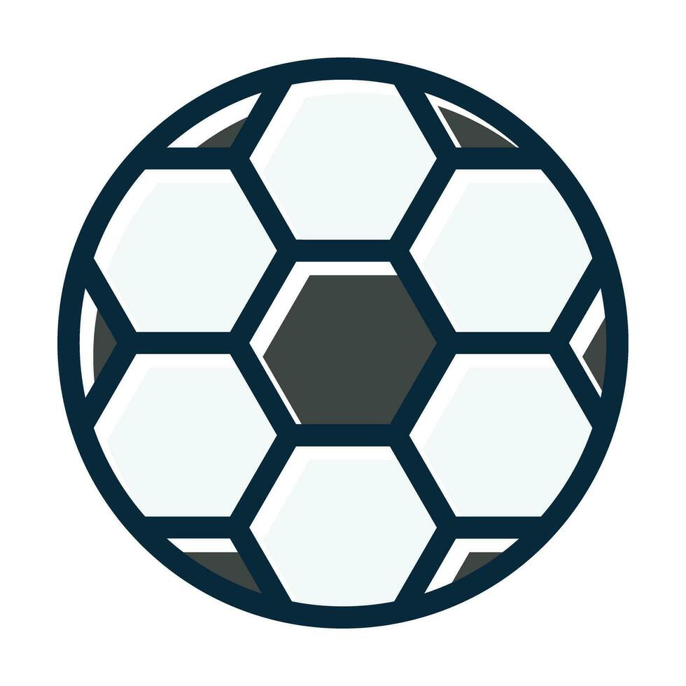 fotboll vektor tjock linje fylld mörk färger ikoner för personlig och kommersiell använda sig av.