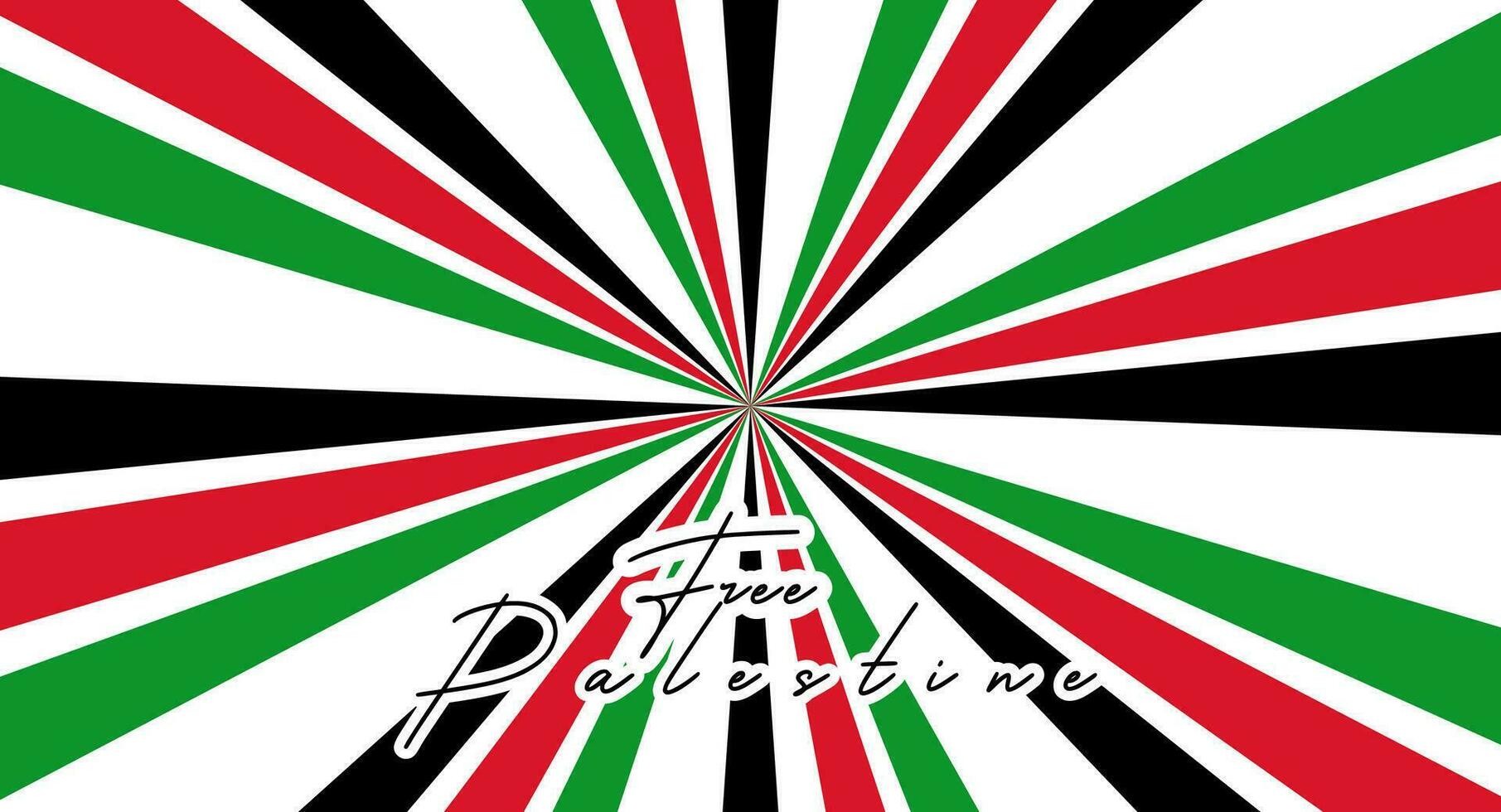 kostenlos Palästina Design mit palästinensisch Flagge. Design Elemente, Poster, Banner vektor